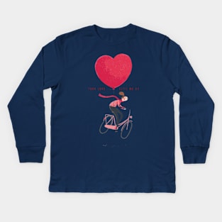 Love's Embrace: Valentine's Day Affair Kids Long Sleeve T-Shirt